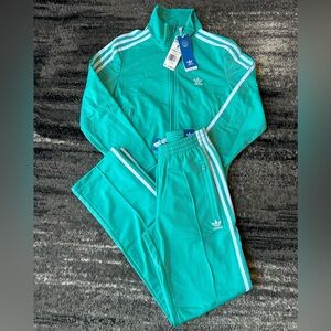 NWT ADIDAS Firebird Tracksuit In Mint Rush